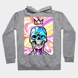 Skeletor King | Skeleton King | Apocalypse Art | Skull King | Rainbow Hoodie